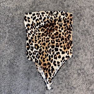 Cheetah print body suit